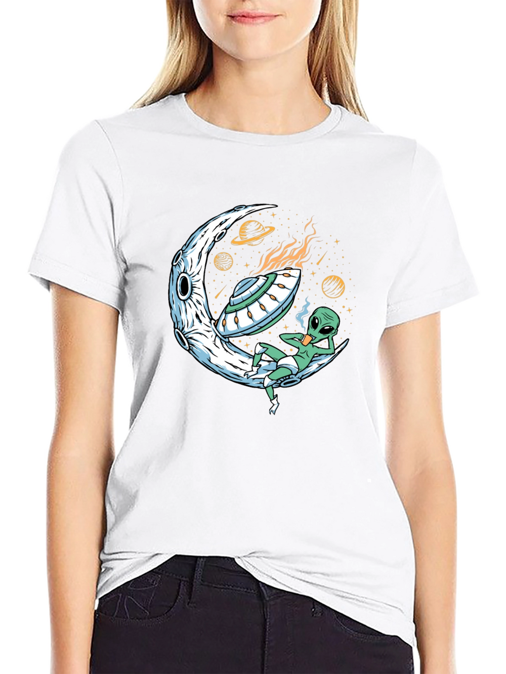 Cosmic Alien T-Shirt - Moon Landing Apparel