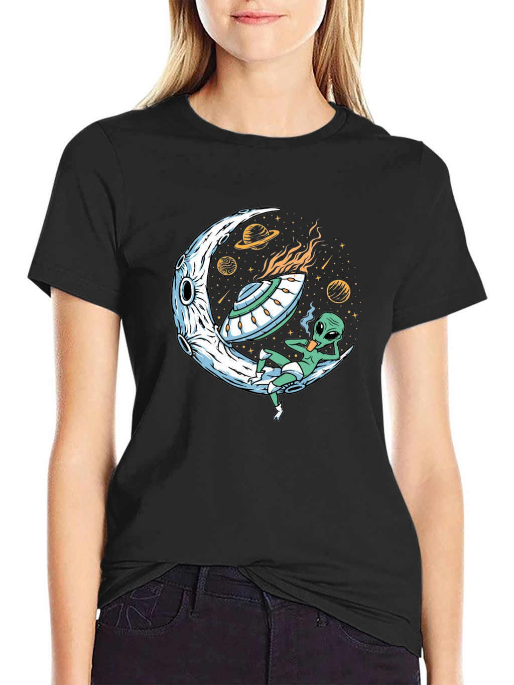 Cosmic Alien T-Shirt - Moon Landing Apparel
