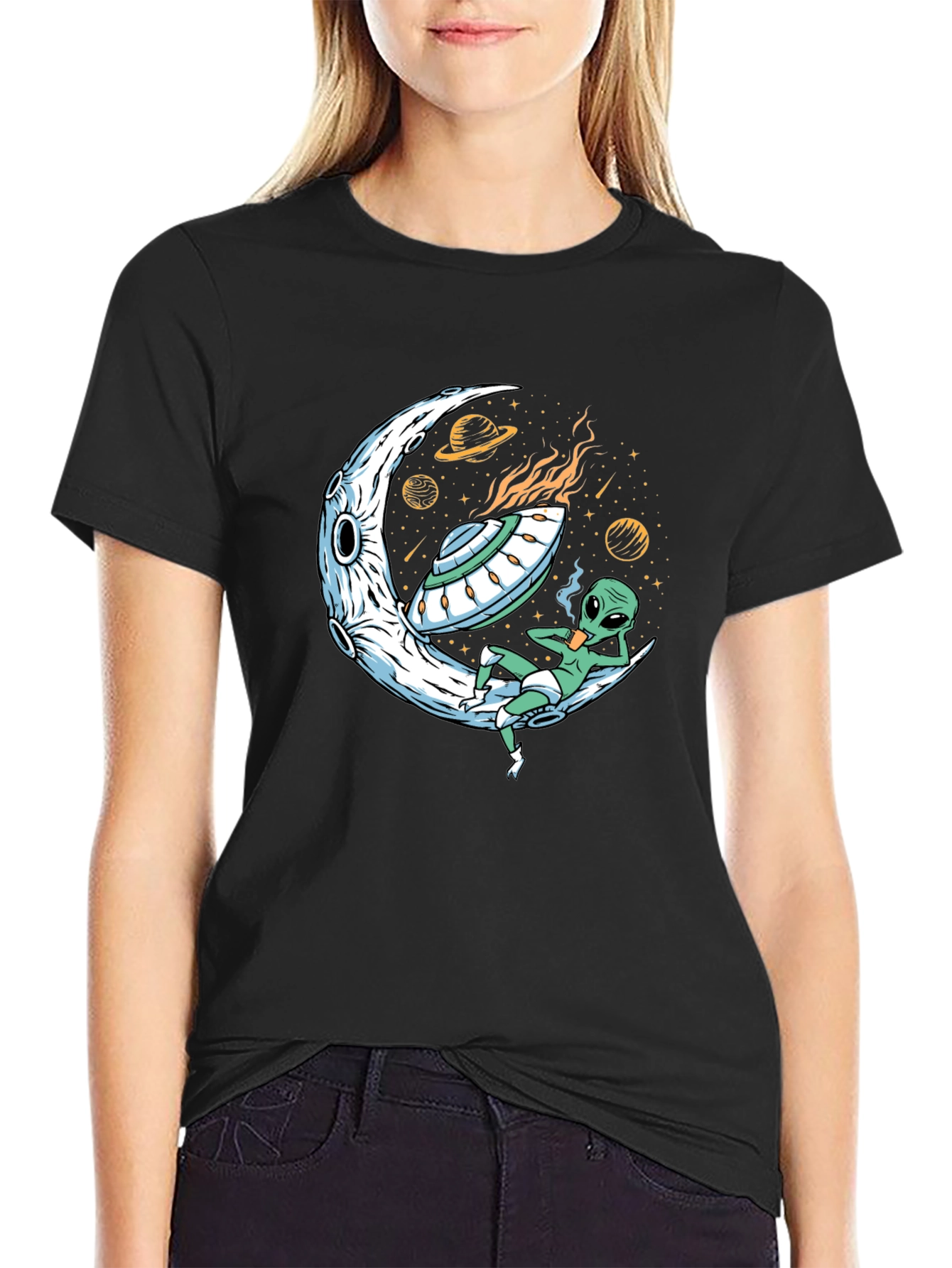 Cosmic Alien T-Shirt - Moon Landing Apparel
