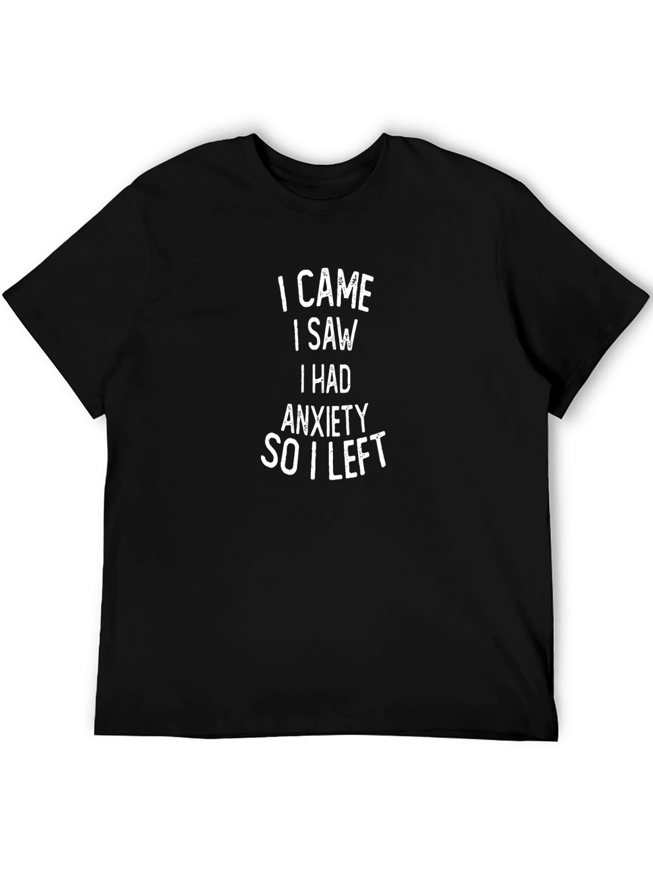 Anxiety Statement Black T-Shirt