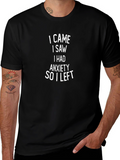 Anxiety Statement Black T-Shirt