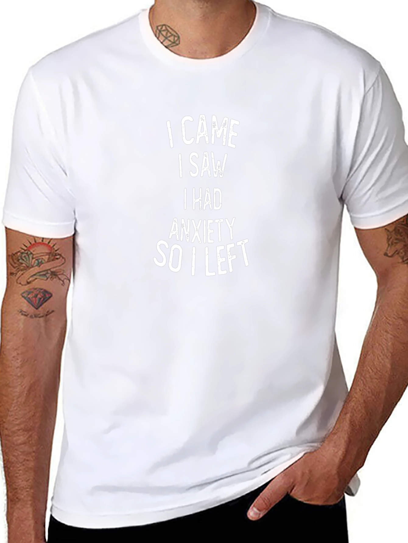 Anxiety Statement Black T-Shirt