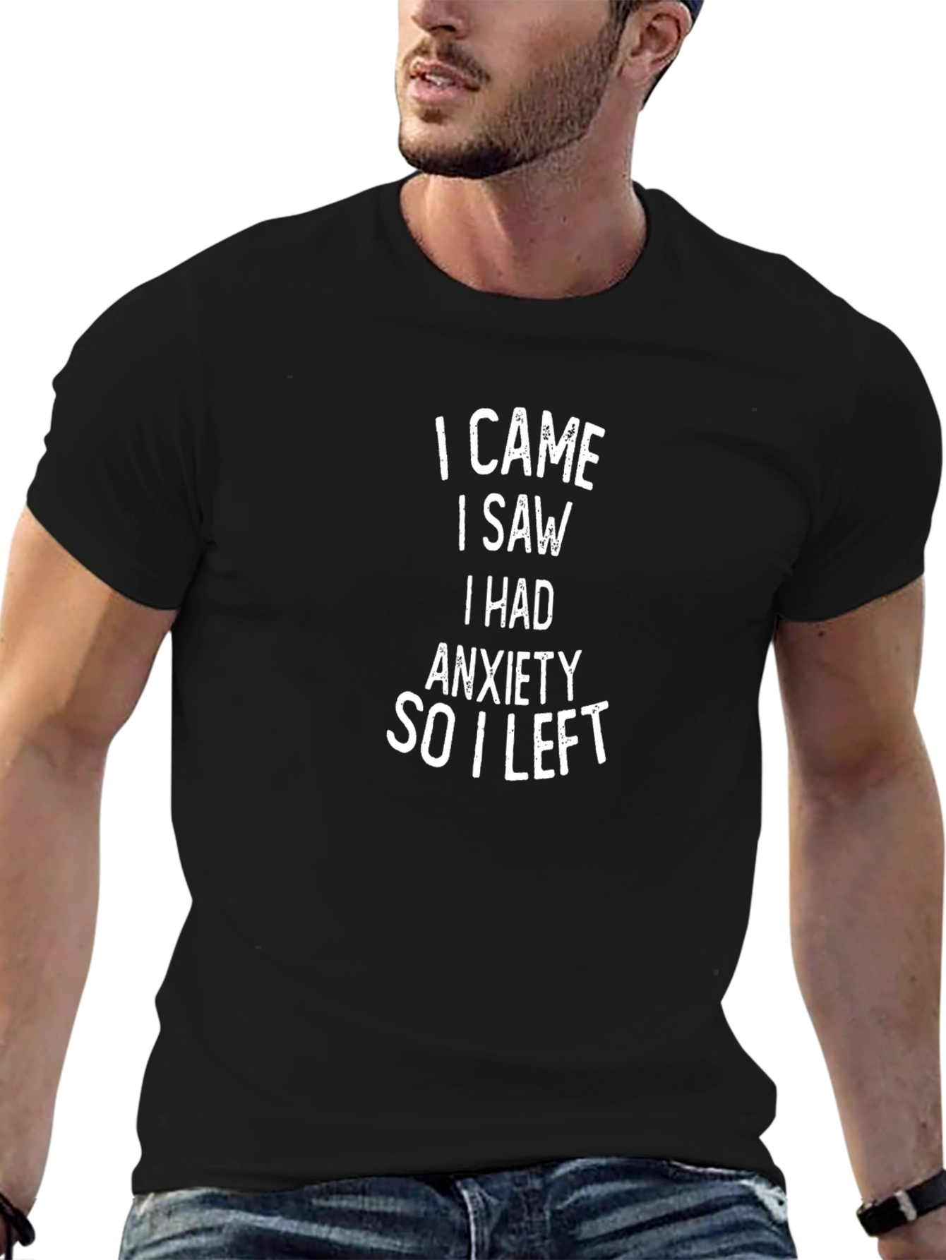 Anxiety Statement Black T-Shirt