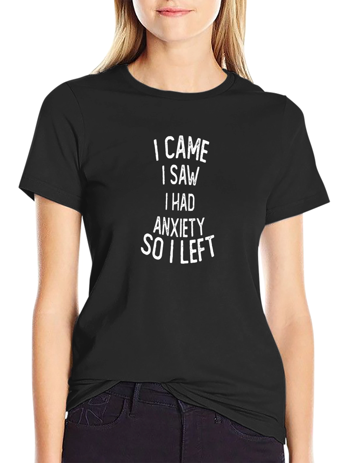 Anxiety Statement Black T-Shirt
