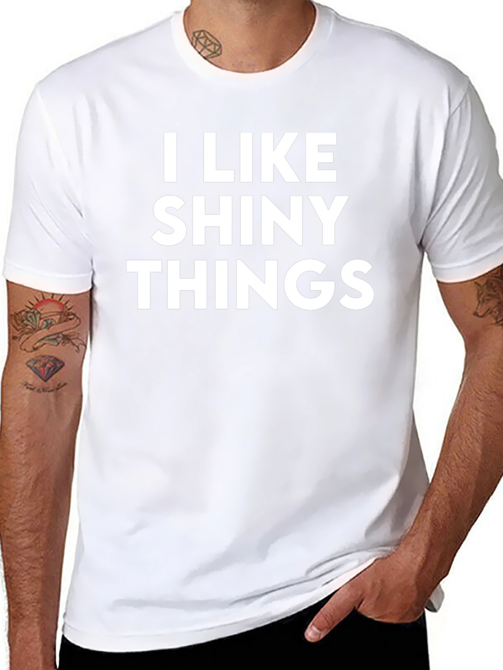 I Like Shiny Things - Black Graphic Tee