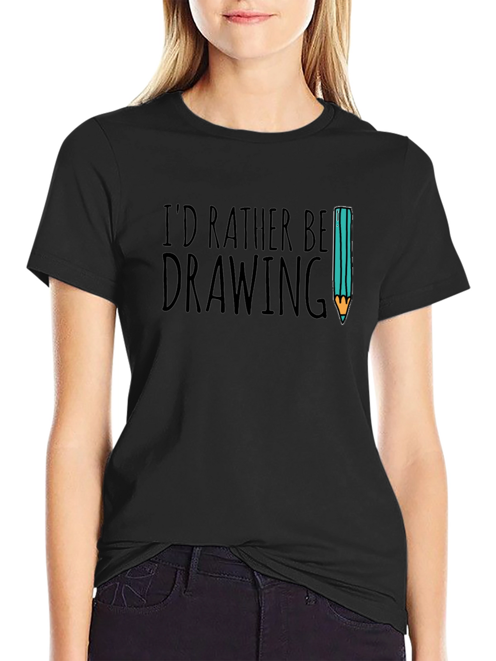 Id Rather Be Drawing Graphic Tee