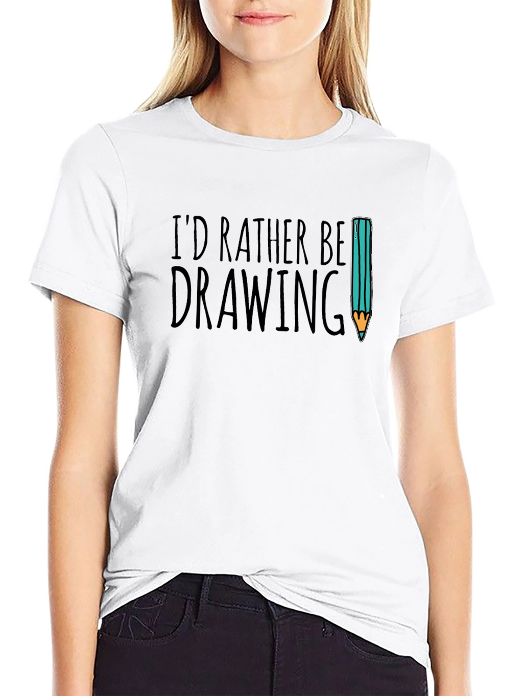 Id Rather Be Drawing Graphic Tee