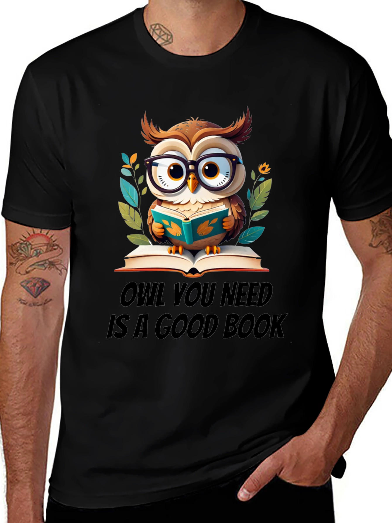 Owl You Need Is A Good Book T-Shirt