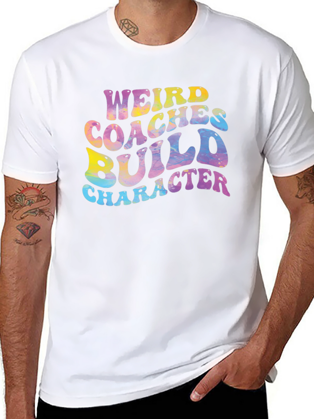 Weird Coaches Build Character Graphic Tee