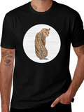 Leopard Graphic Tee - Stylish Animal Print T-Shirt
