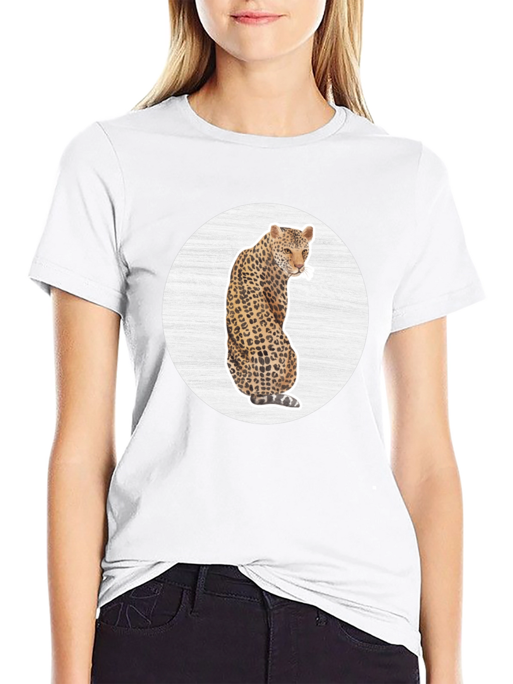 Leopard Graphic Tee - Stylish Animal Print T-Shirt