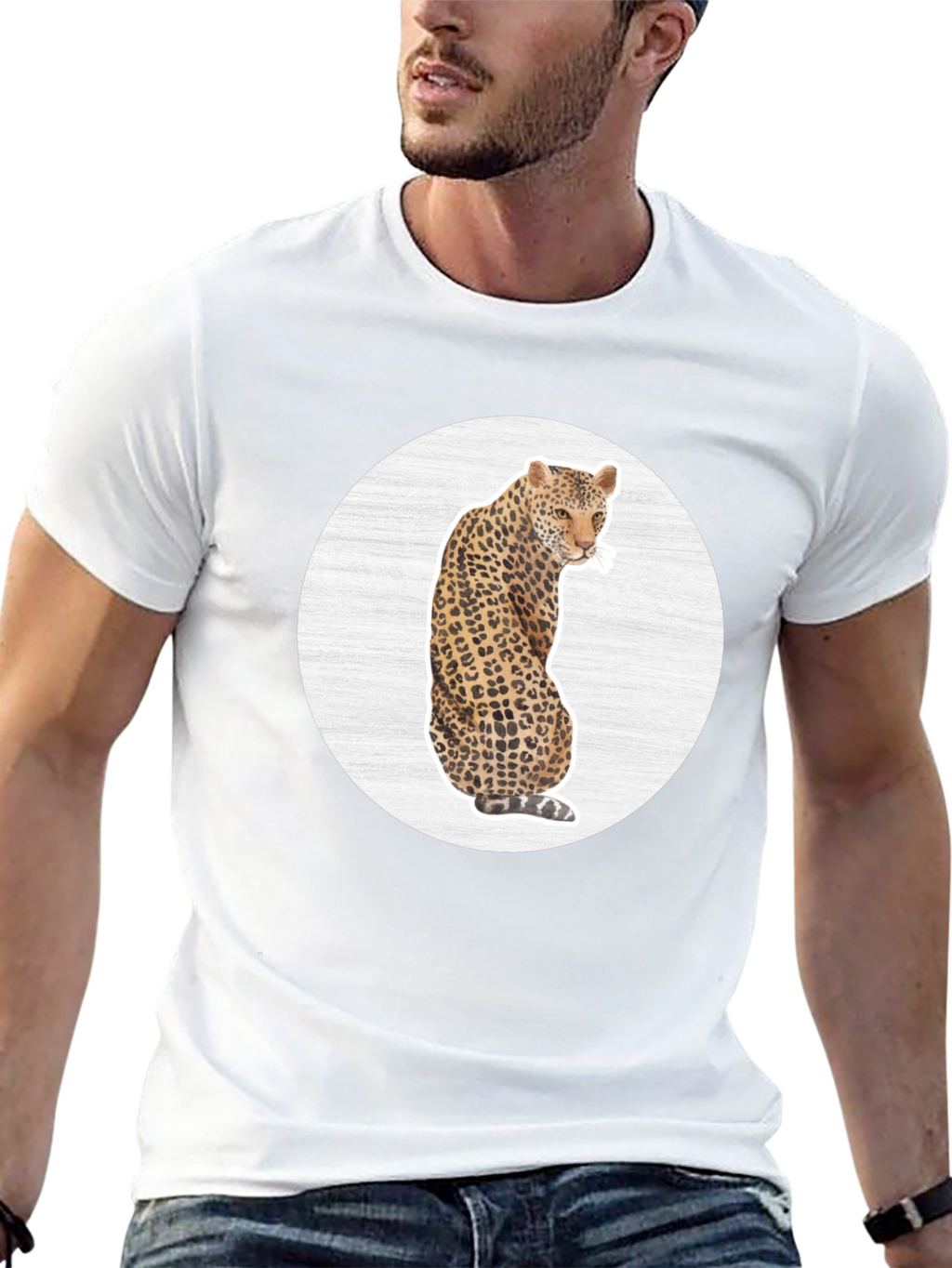 Leopard Graphic Tee - Stylish Animal Print T-Shirt