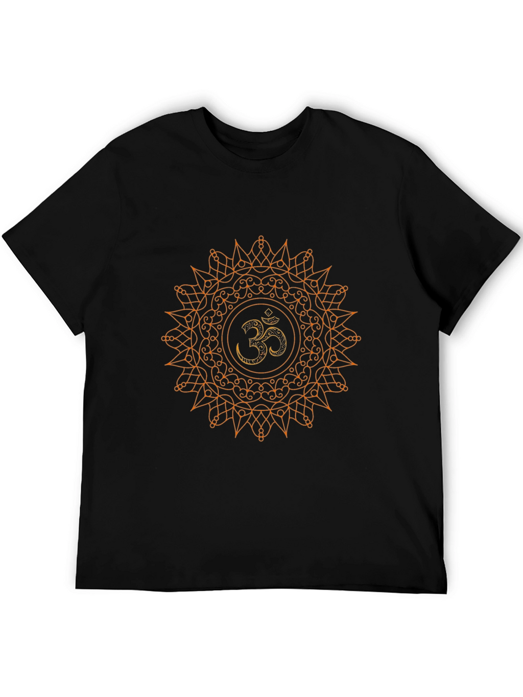 Om Mandala Graphic Black T-Shirt