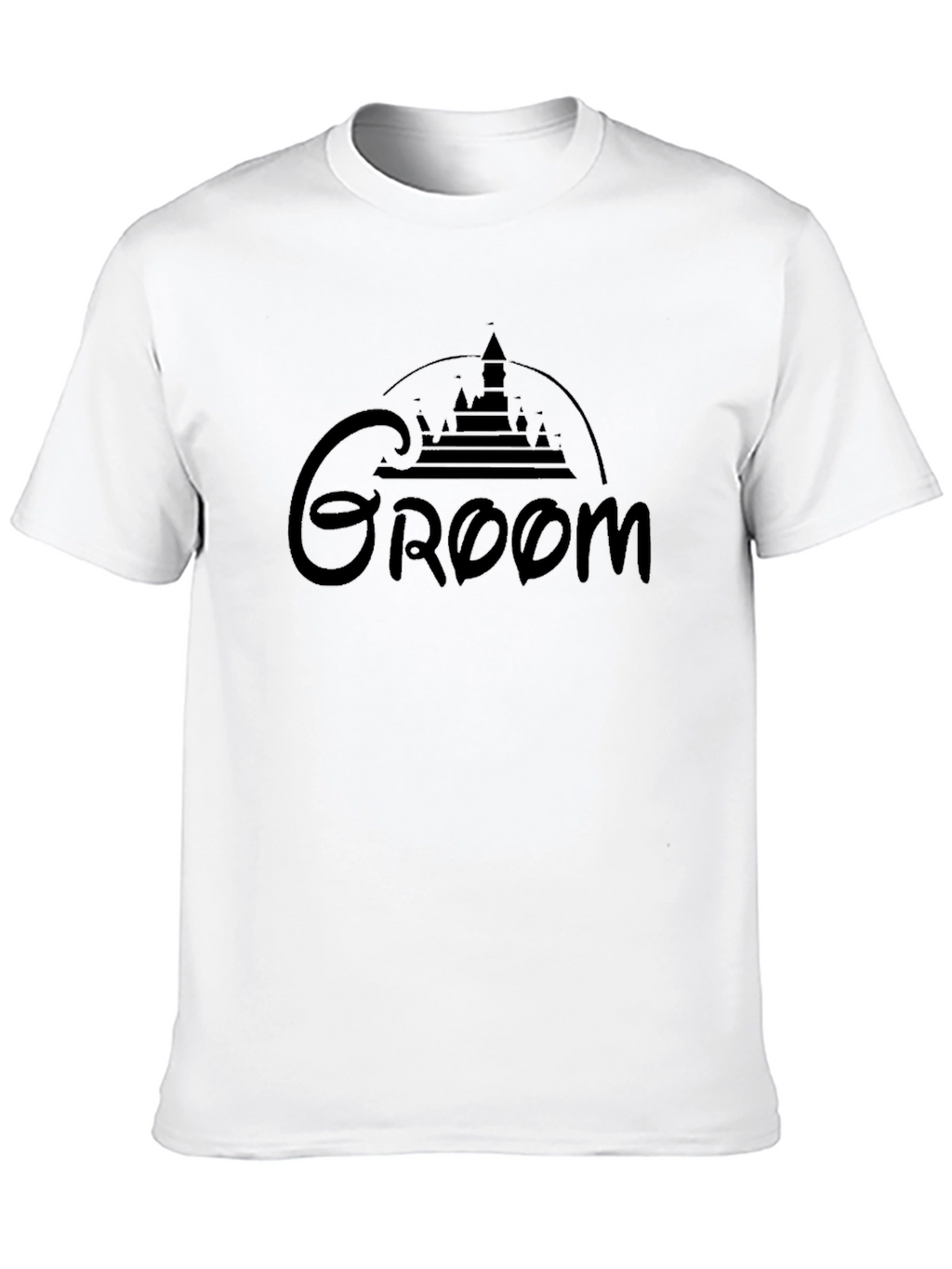 Groom Disney Castle Black T-Shirt