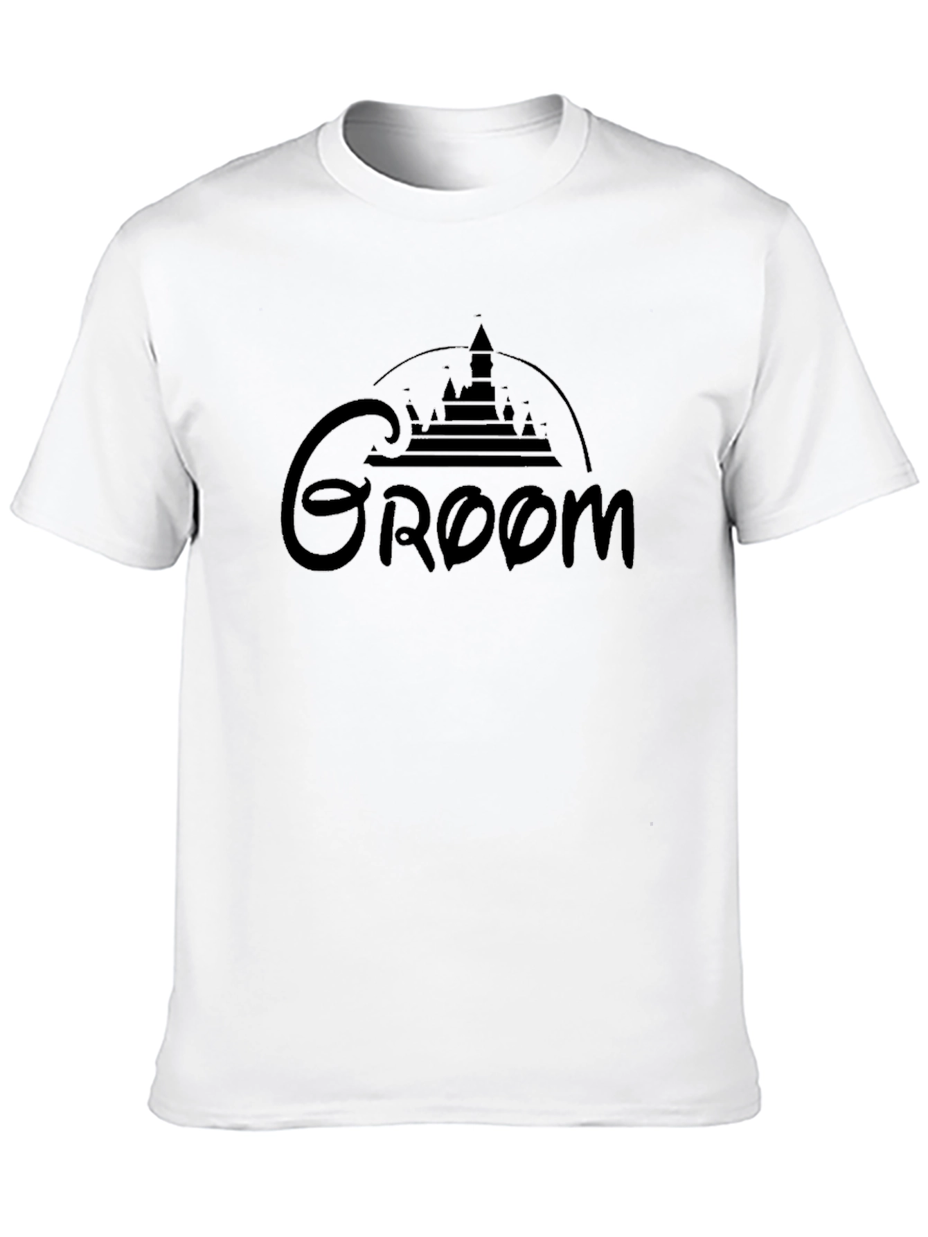 Groom Disney Castle Black T-Shirt
