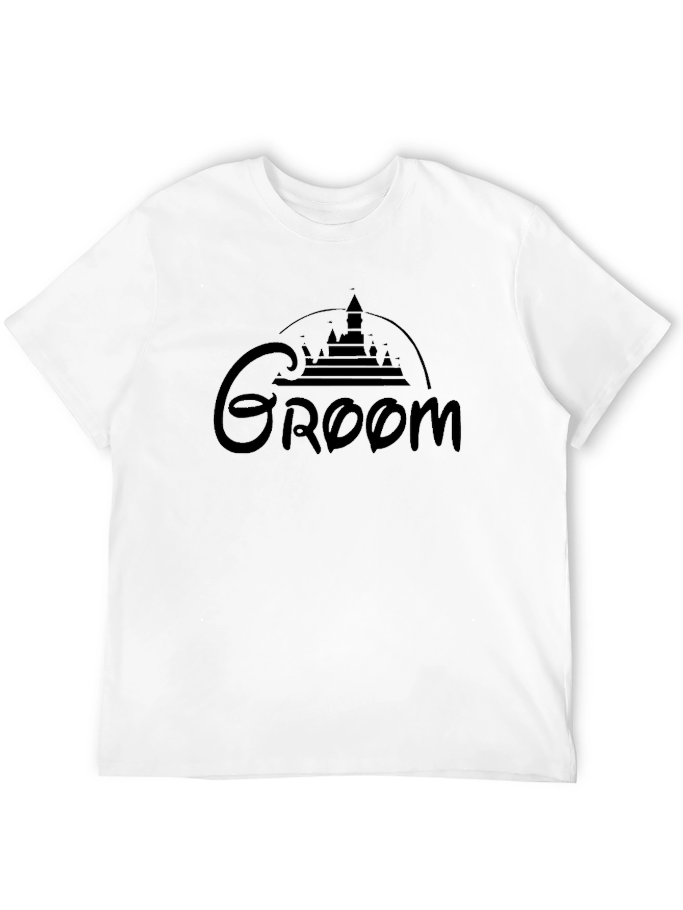 Groom Disney Castle Black T-Shirt