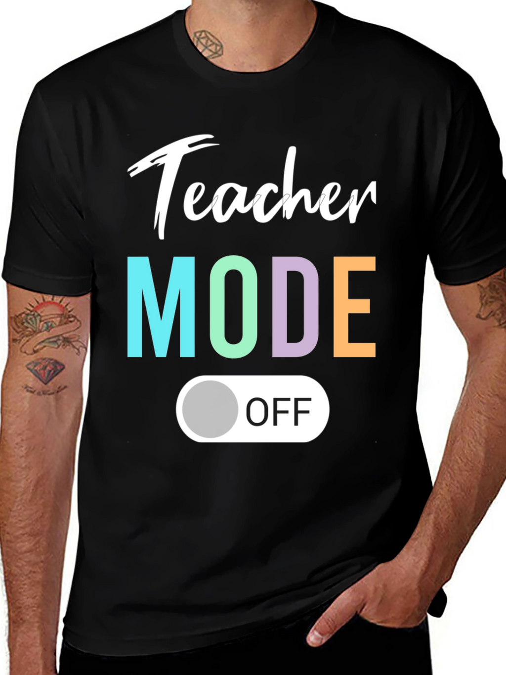 Teacher Mode Off T-Shirt - Relaxed Style