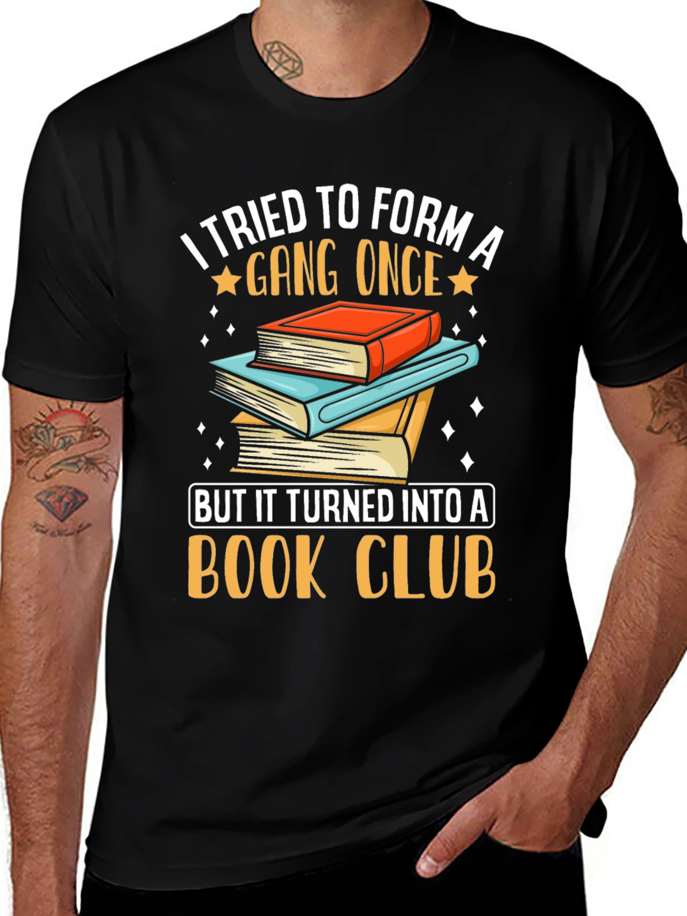 Funny Book Club T-Shirt Gang Turned Book Club Tee