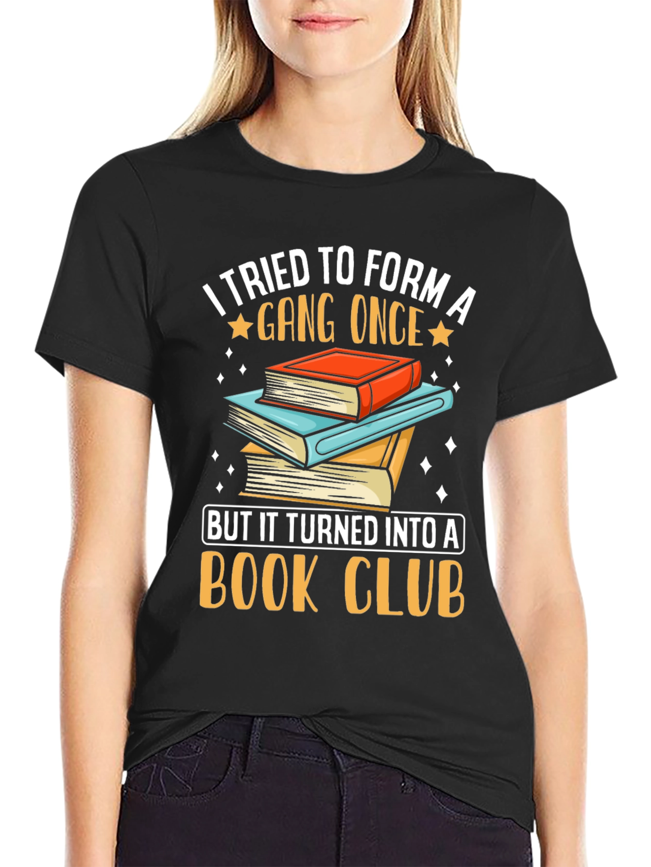 Funny Book Club T-Shirt Gang Turned Book Club Tee