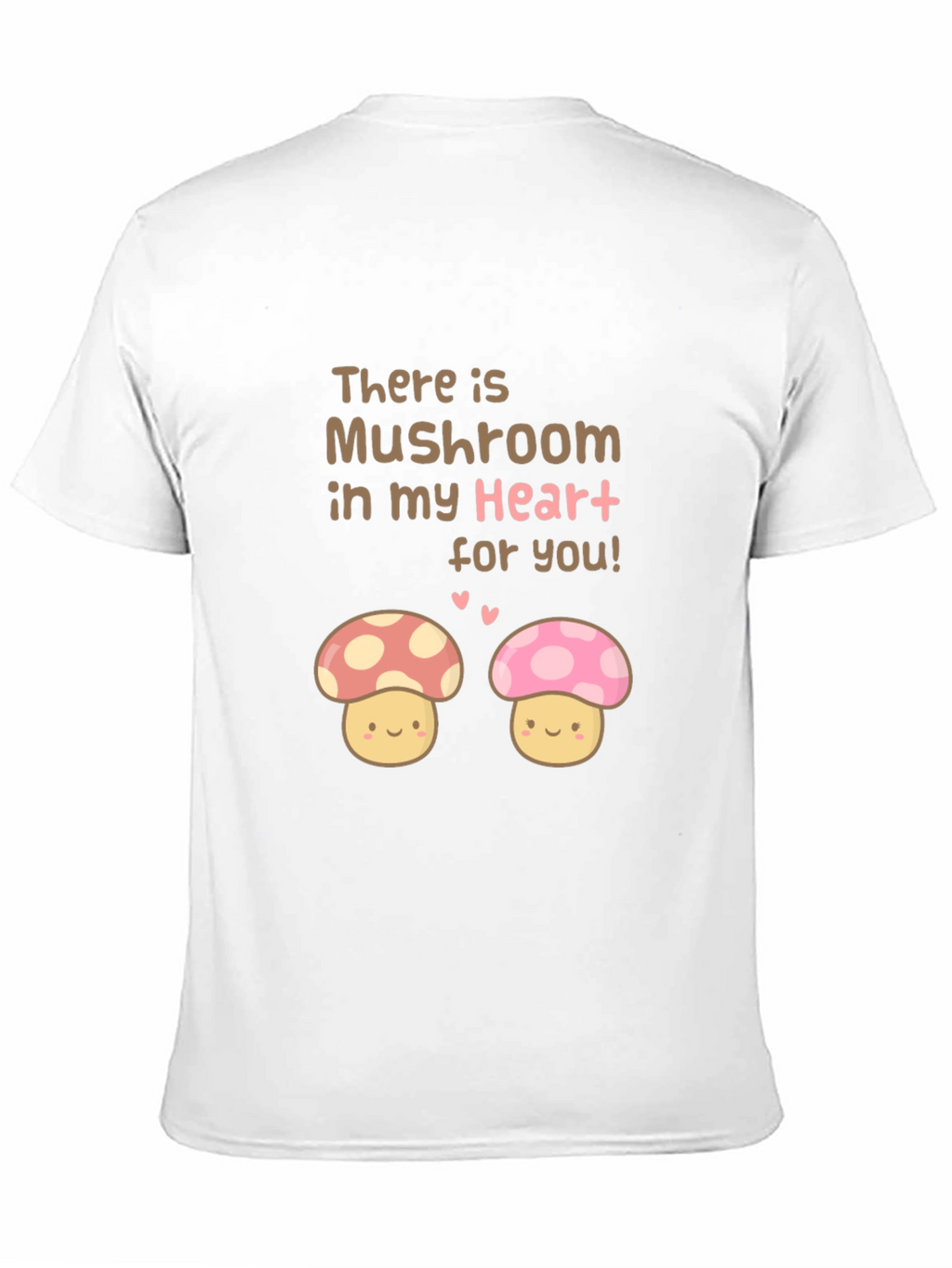 Mushroom Heart Tee - Cute Graphic Print T-Shirt