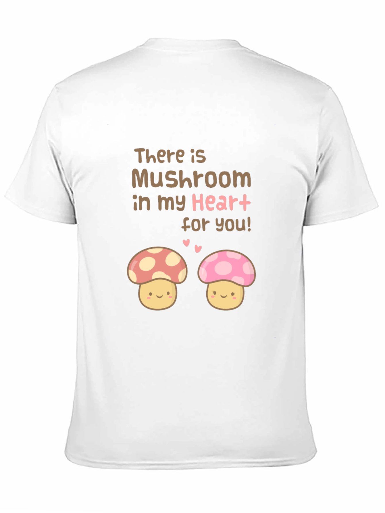 Mushroom Heart Tee - Cute Graphic Print T-Shirt