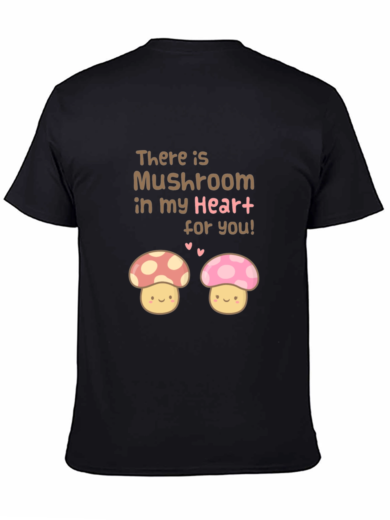Mushroom Heart Tee - Cute Graphic Print T-Shirt