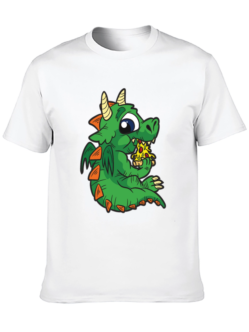 Dragon Pizza T-Shirt - Cute Cartoon Graphic Tee