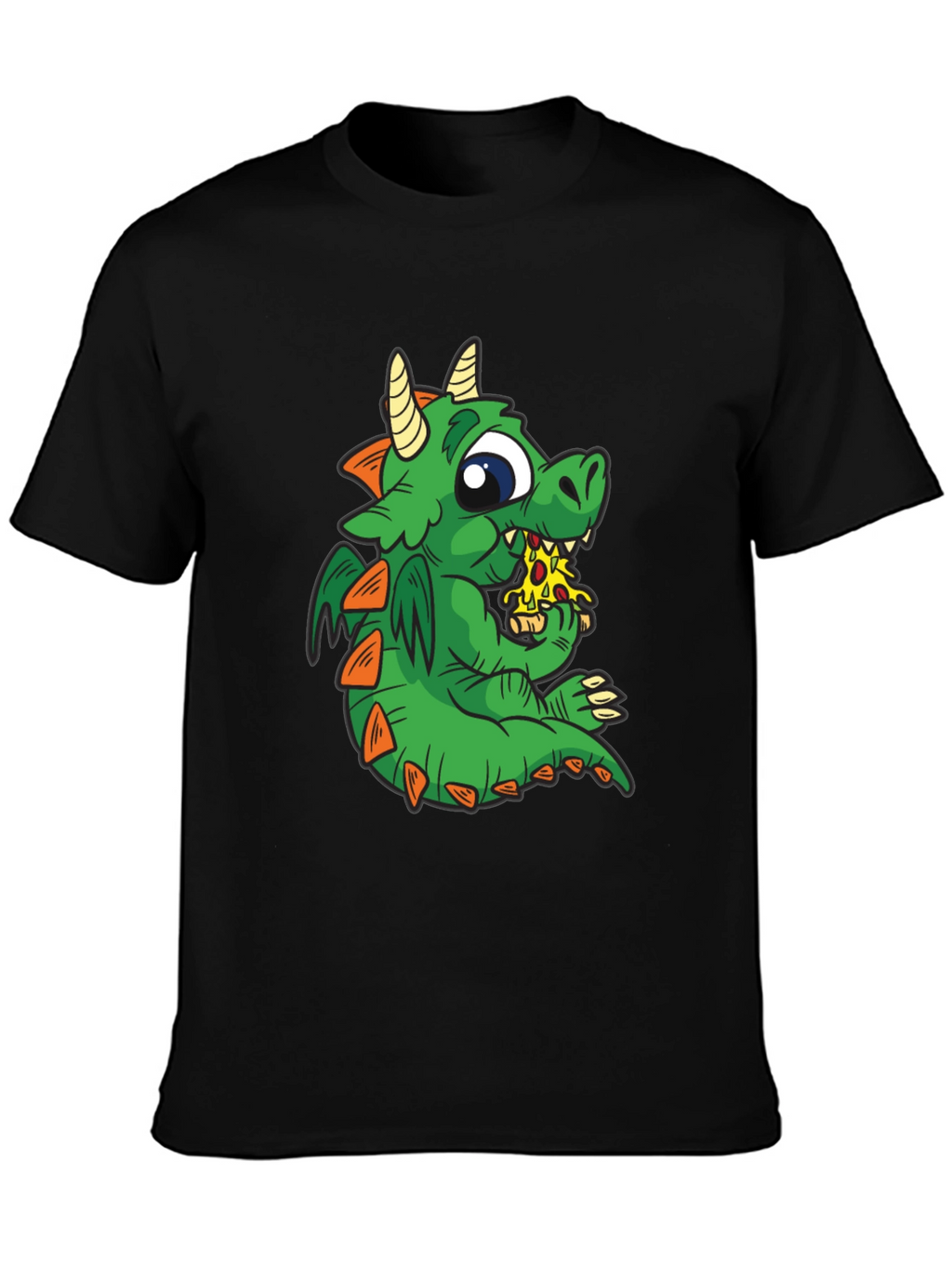 Dragon Pizza T-Shirt - Cute Cartoon Graphic Tee