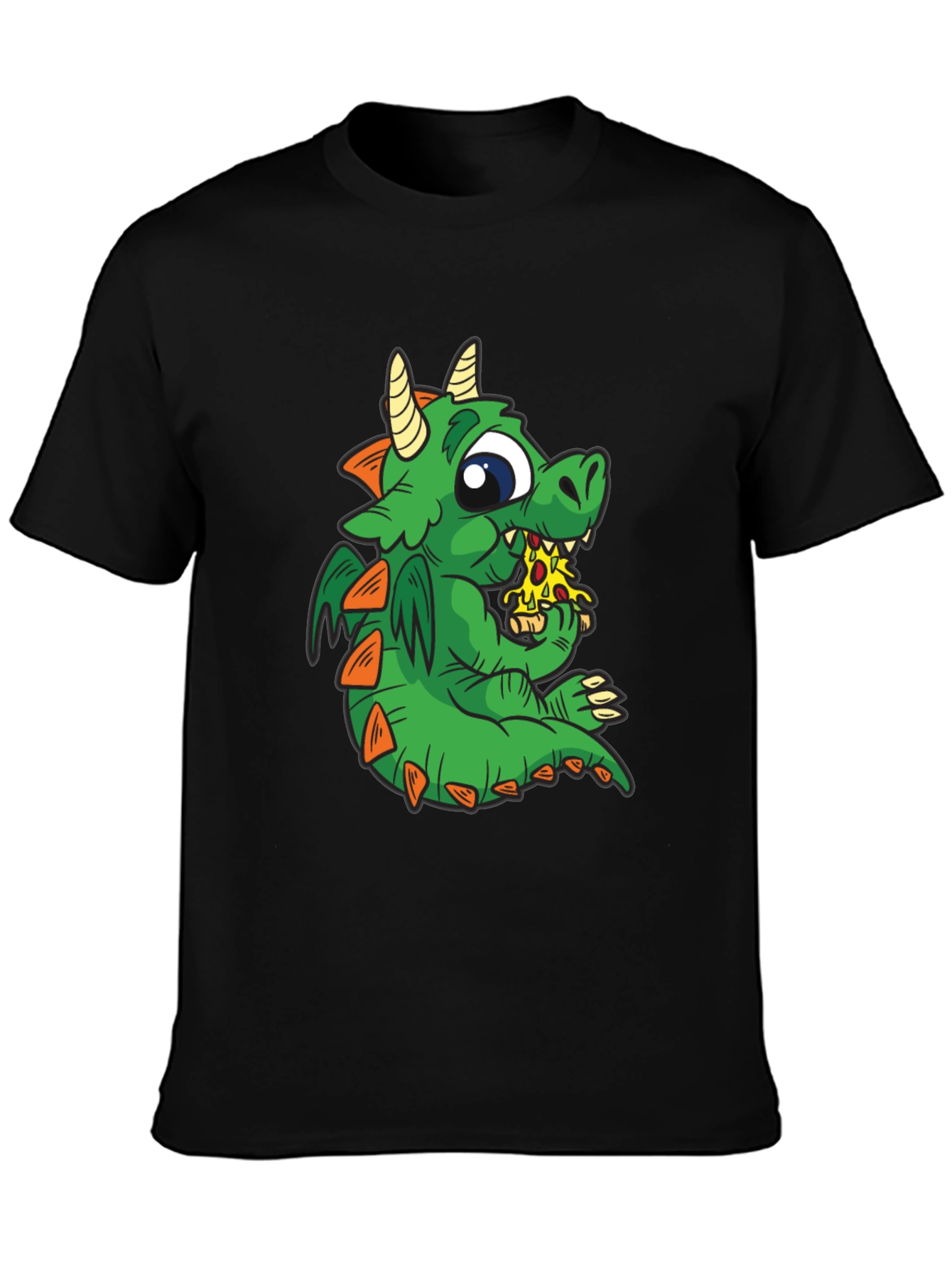 Dragon Pizza T-Shirt - Cute Cartoon Graphic Tee