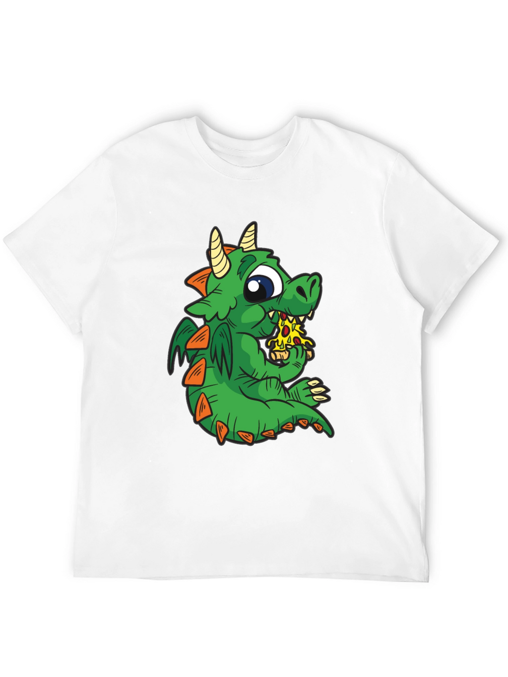 Dragon Pizza T-Shirt - Cute Cartoon Graphic Tee