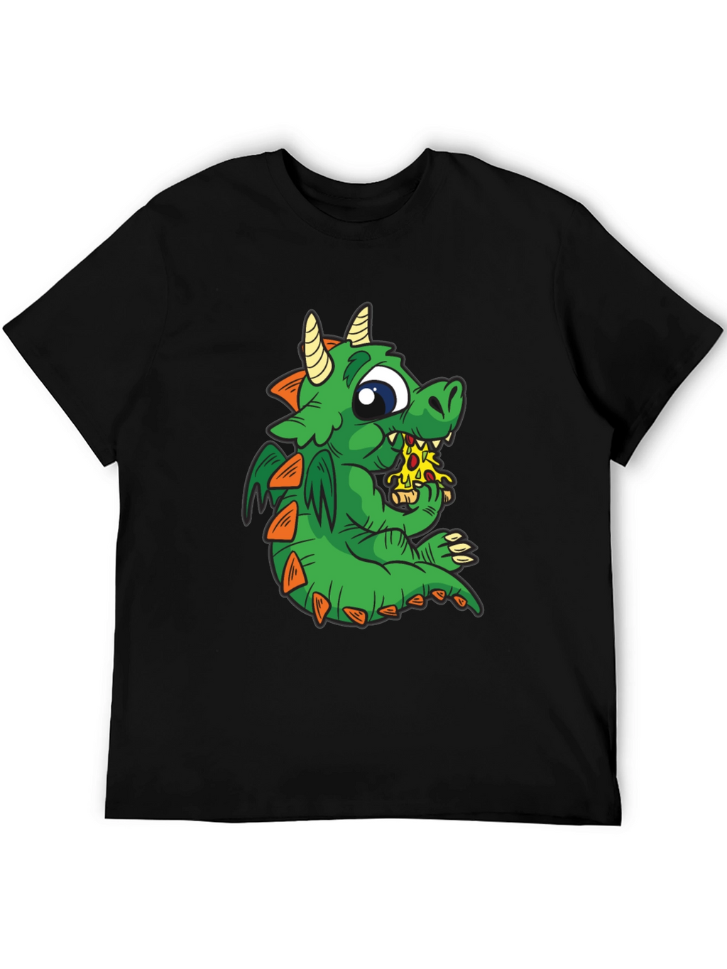 Dragon Pizza T-Shirt - Cute Cartoon Graphic Tee