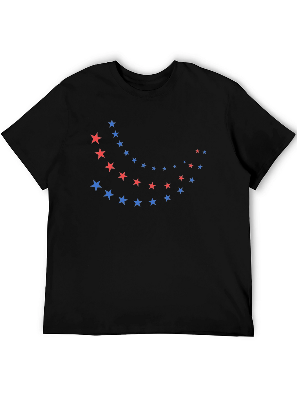 Stylish Black T-Shirt with Star Design