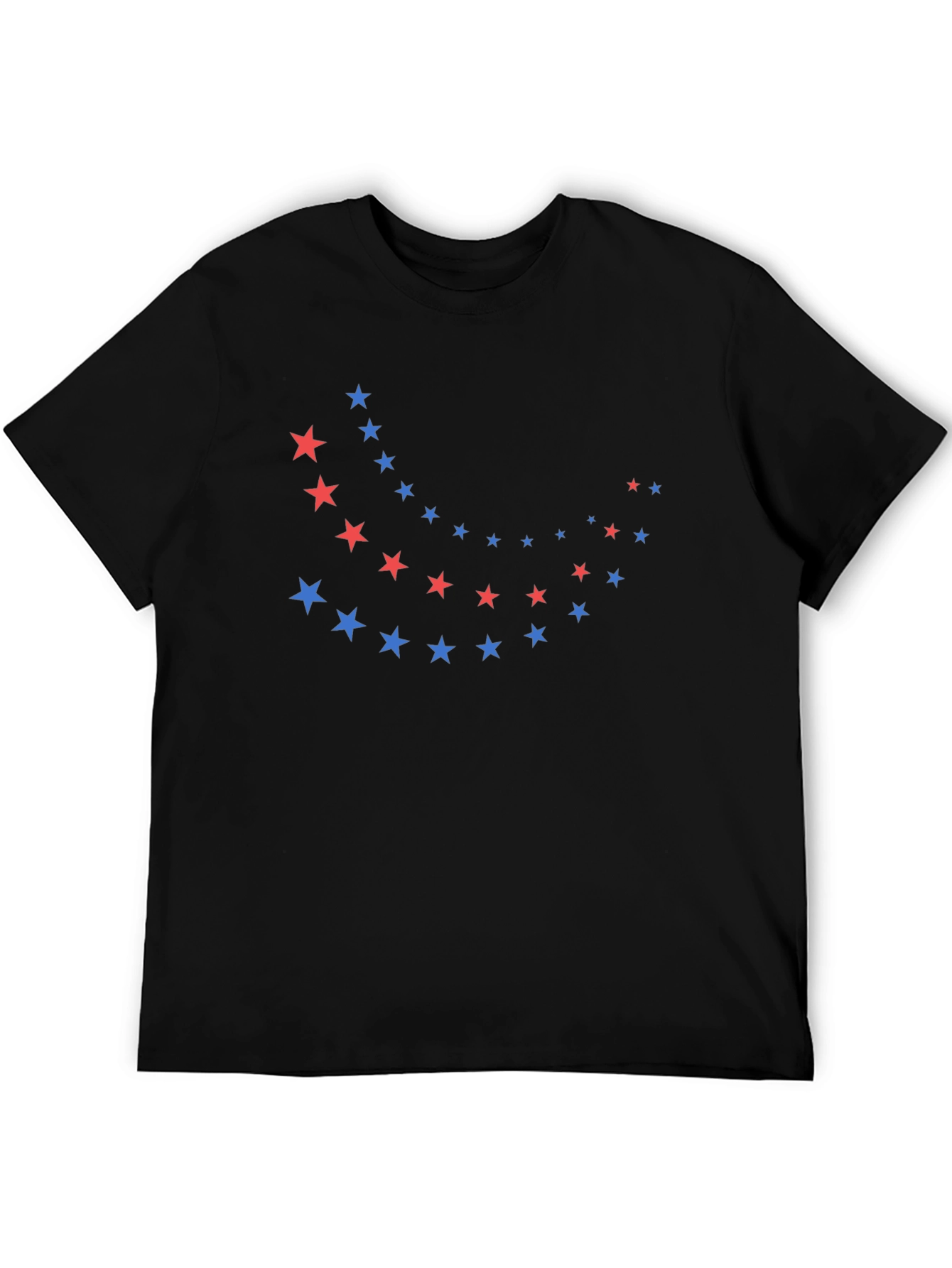 Stylish Black T-Shirt with Star Design