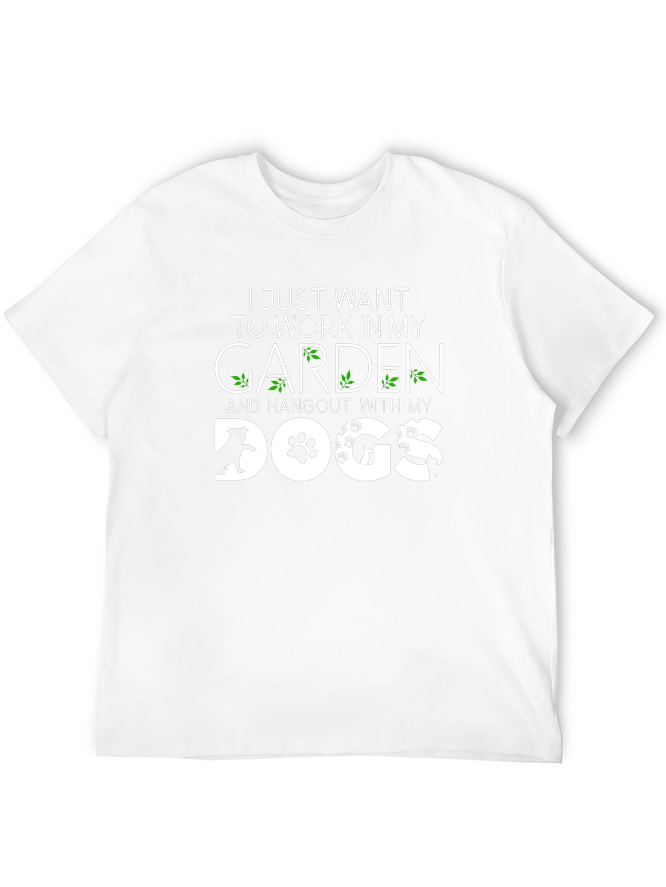 Garden & Dogs Life T-Shirt – Funny Dog Lover Gardening Tee