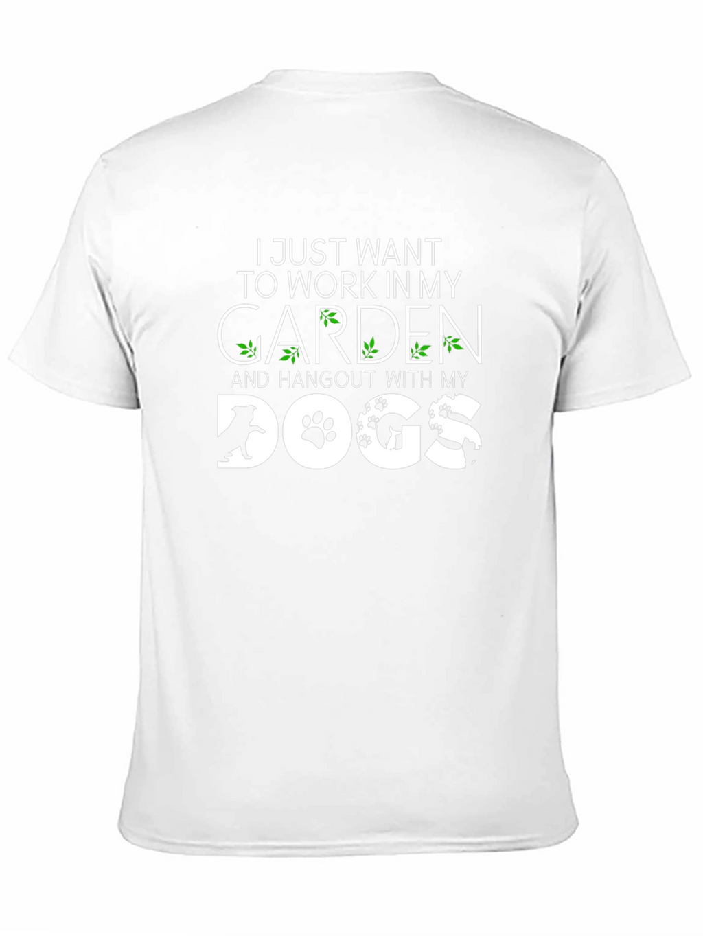 Garden & Dogs Life T-Shirt – Funny Dog Lover Gardening Tee
