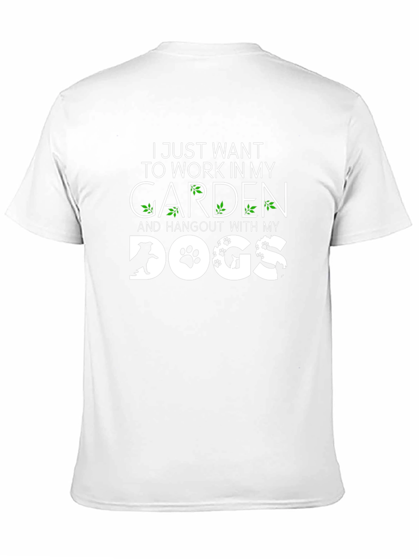 Garden & Dogs Life T-Shirt – Funny Dog Lover Gardening Tee