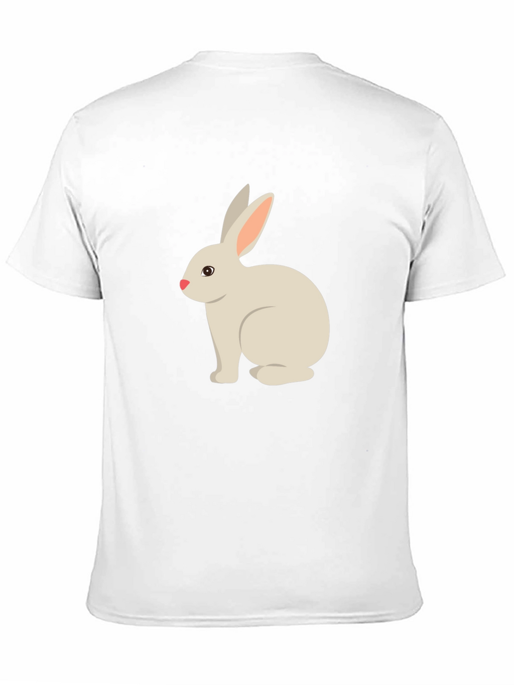 Cute Bunny Graphic Tee - Black T-Shirt