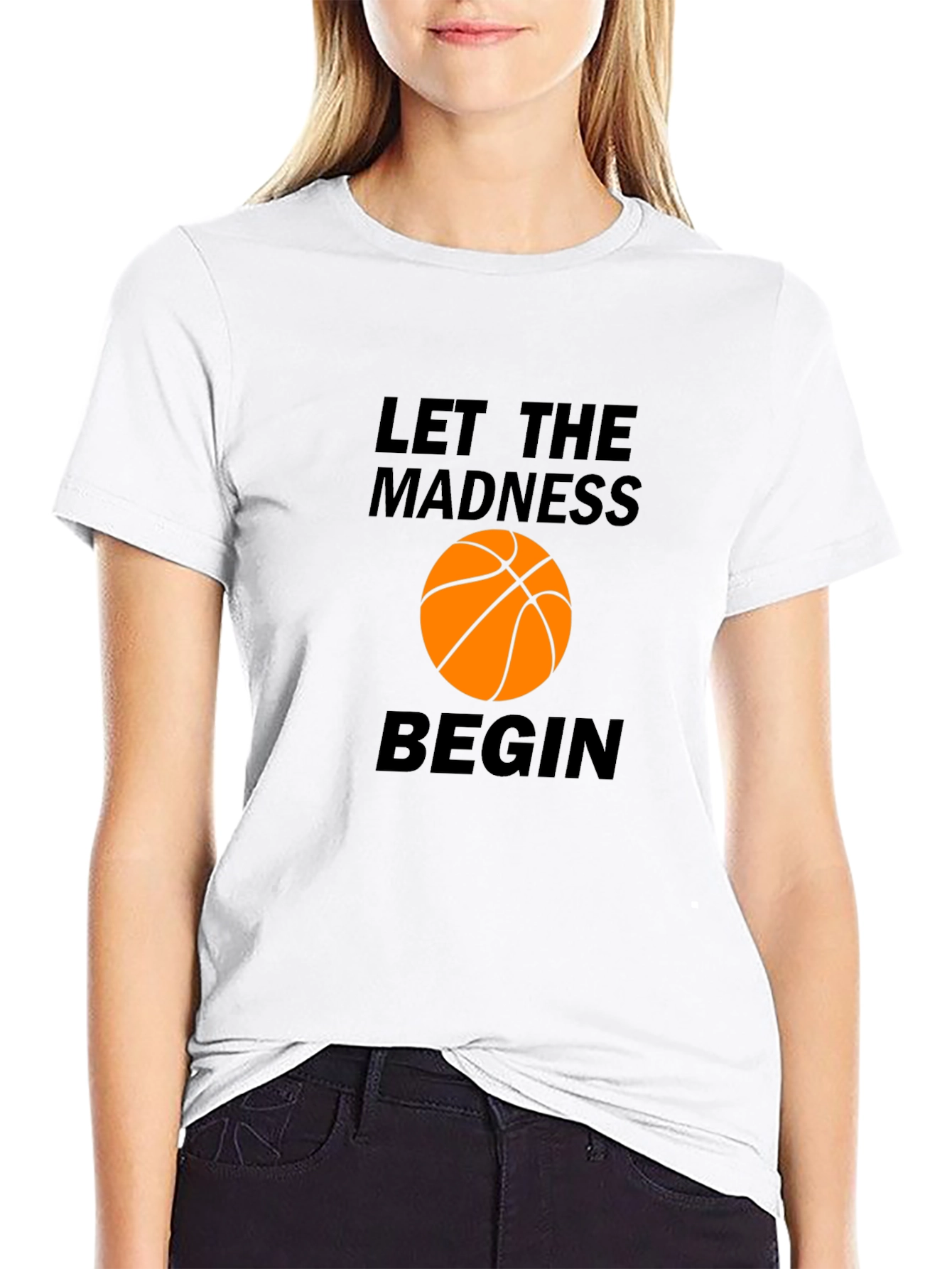 Let the Madness Begin Basketball Graphic Tee