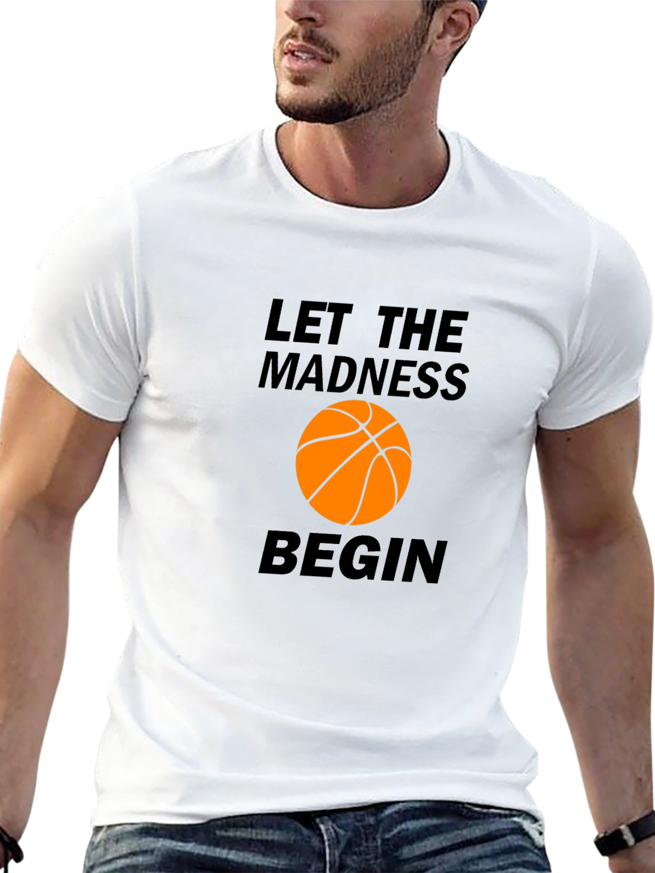 Let the Madness Begin Basketball Graphic Tee