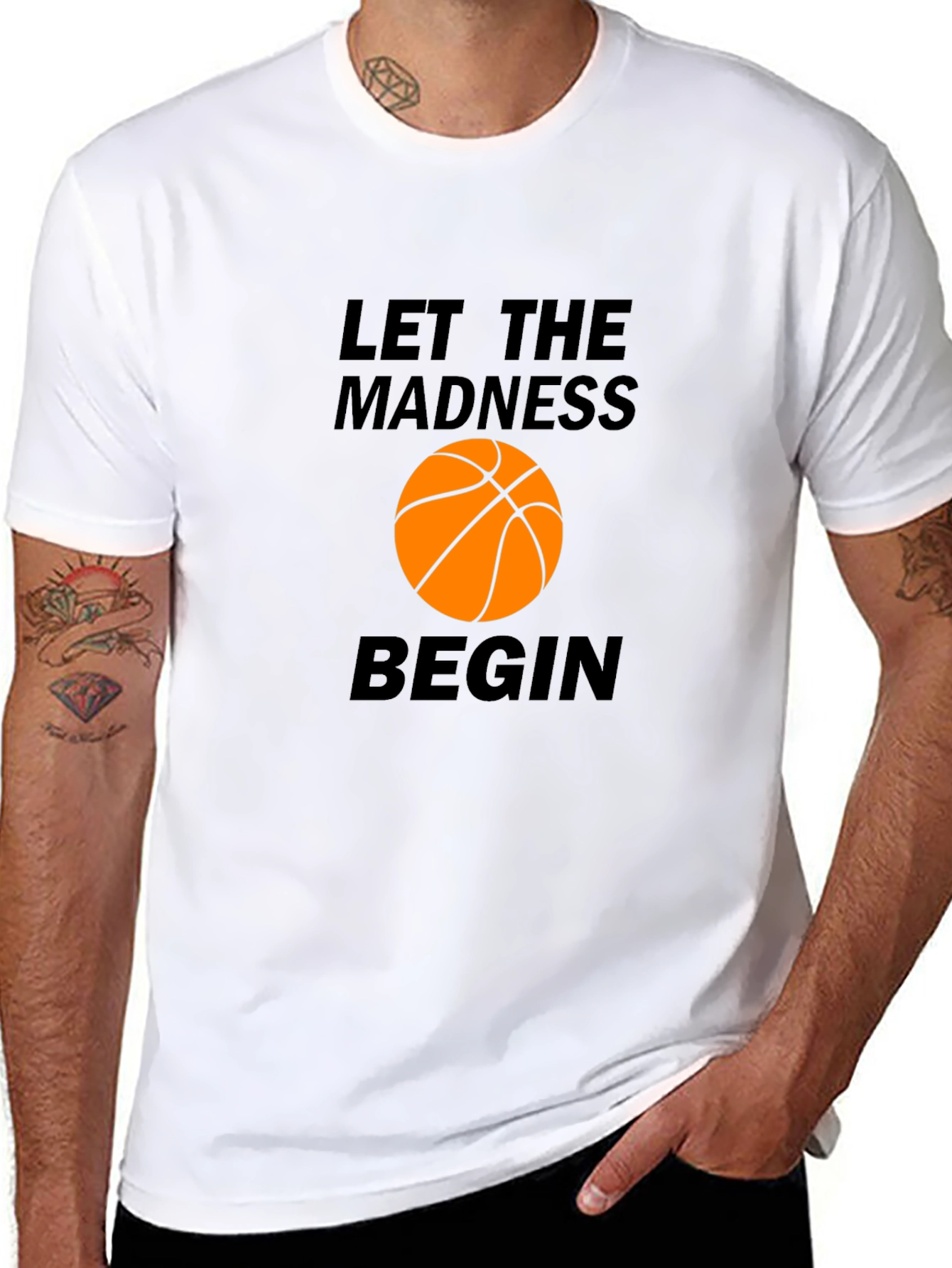 Let the Madness Begin Basketball Graphic Tee