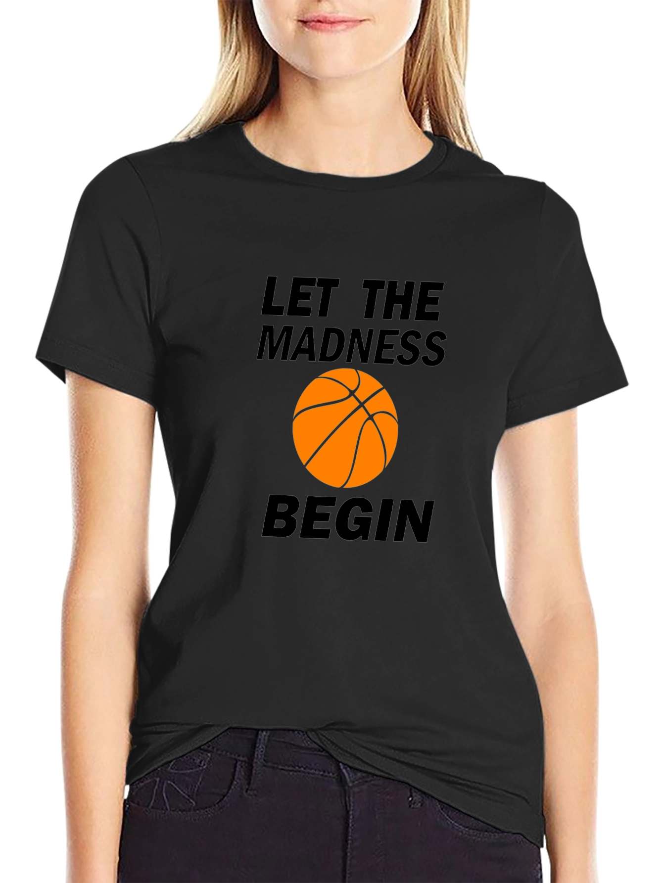 Let the Madness Begin Basketball Graphic Tee