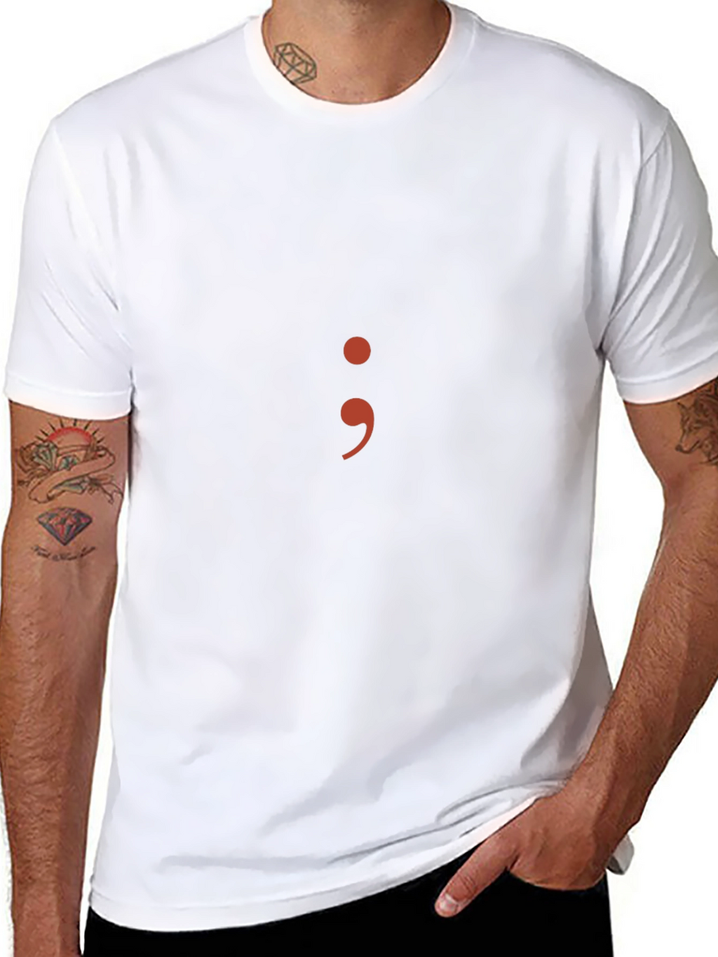 Semicolon Graphic Tee - Project Semicolon Shirt