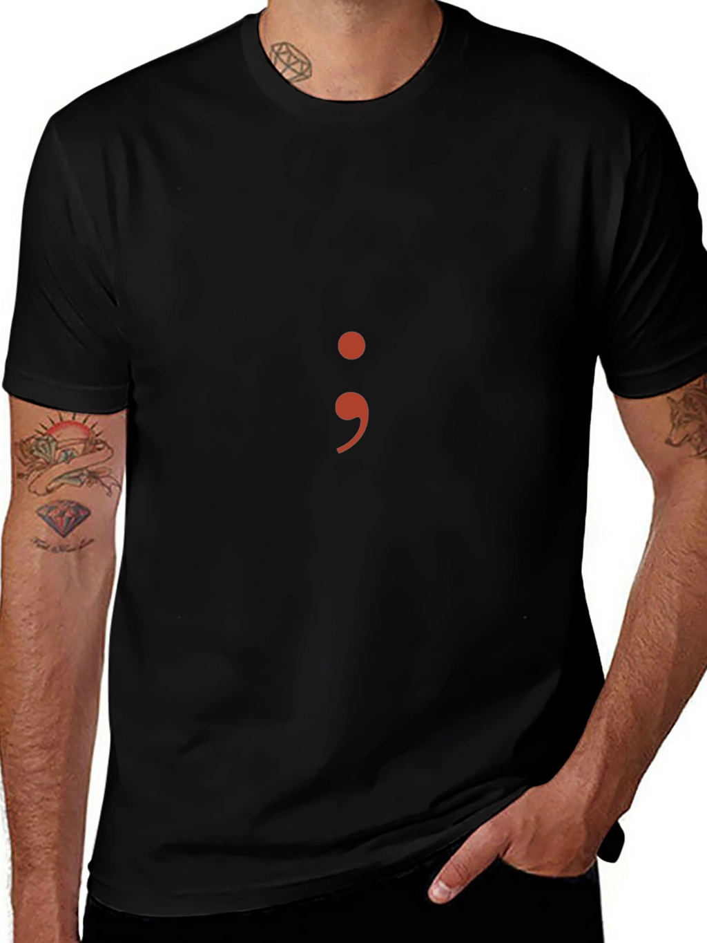 Semicolon Graphic Tee - Project Semicolon Shirt