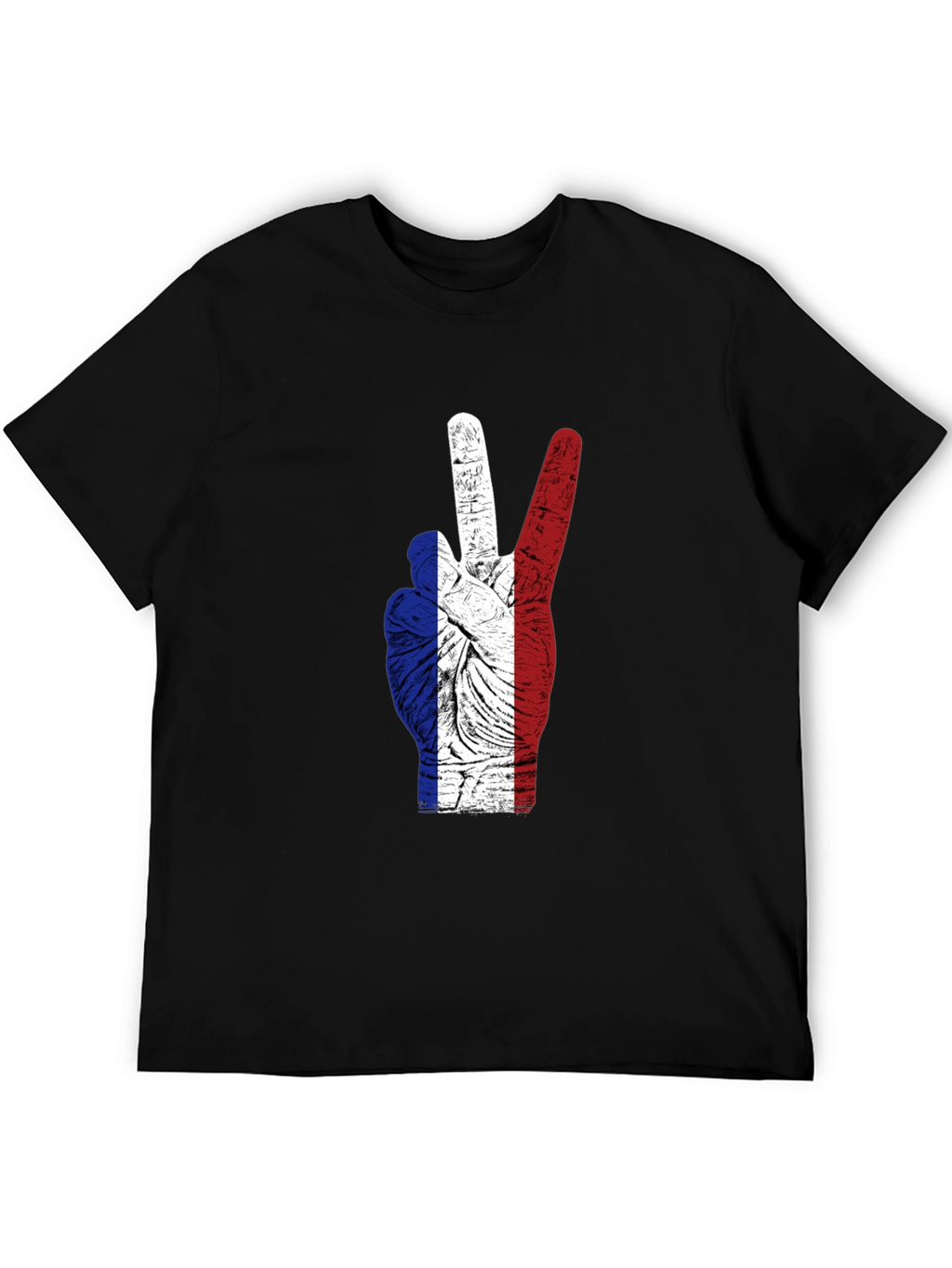 French Flag Peace Sign T-Shirt