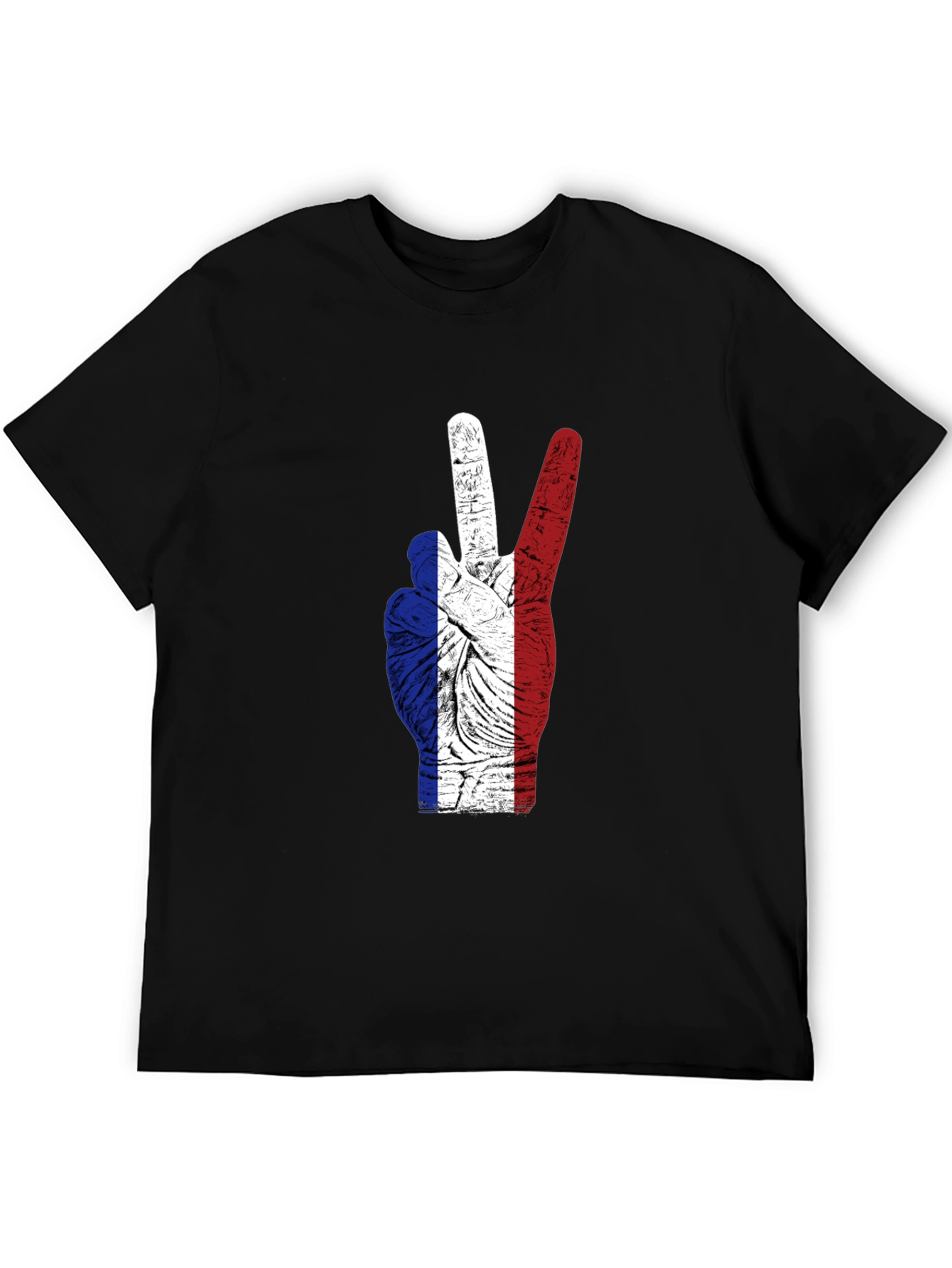 French Flag Peace Sign T-Shirt