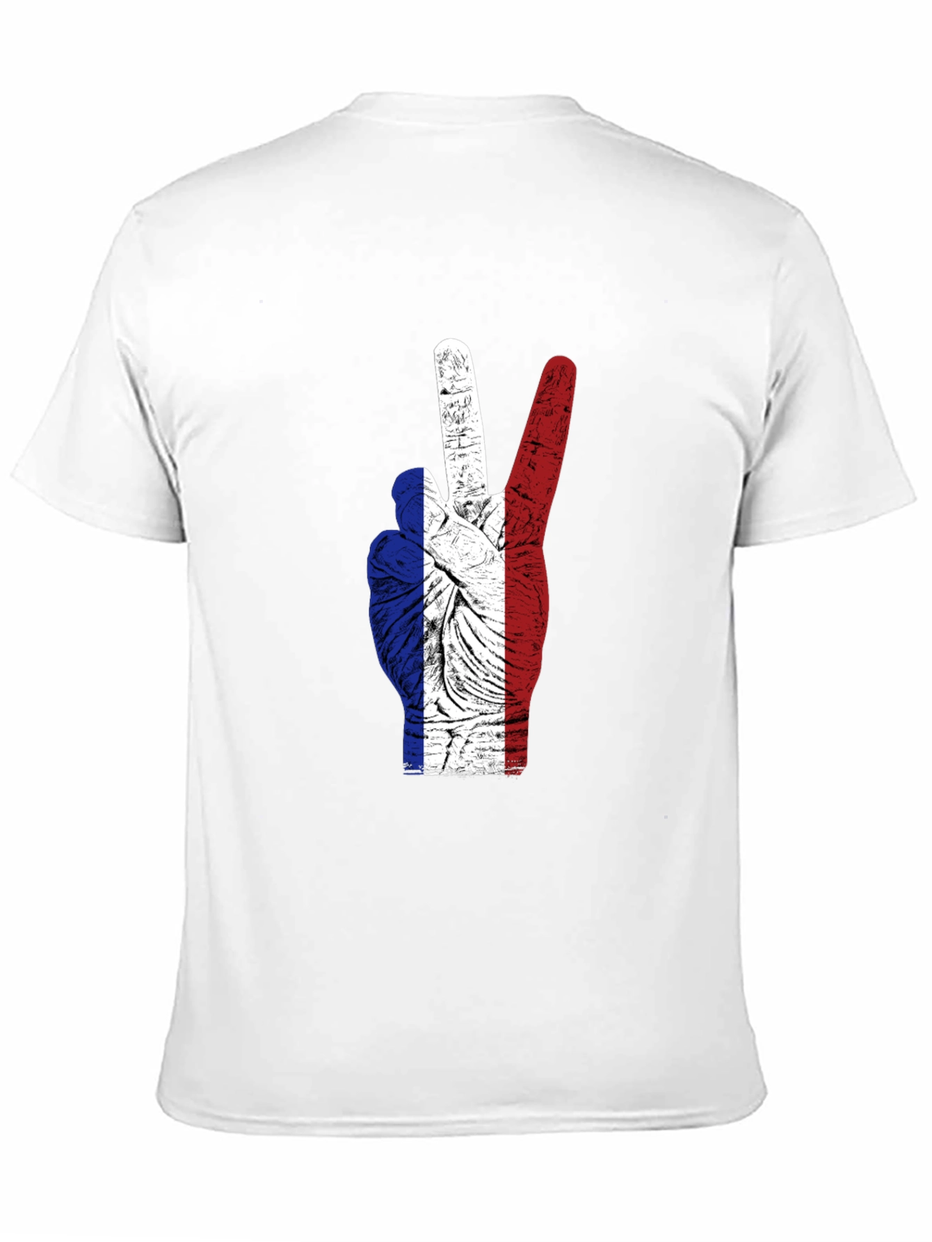 French Flag Peace Sign T-Shirt