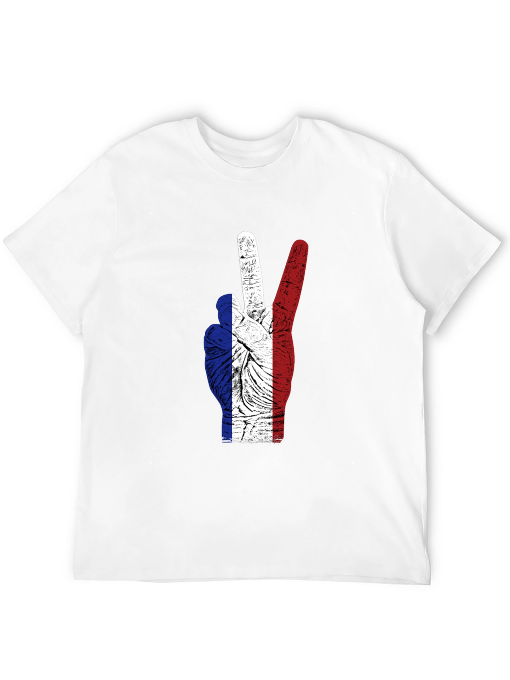 French Flag Peace Sign T-Shirt