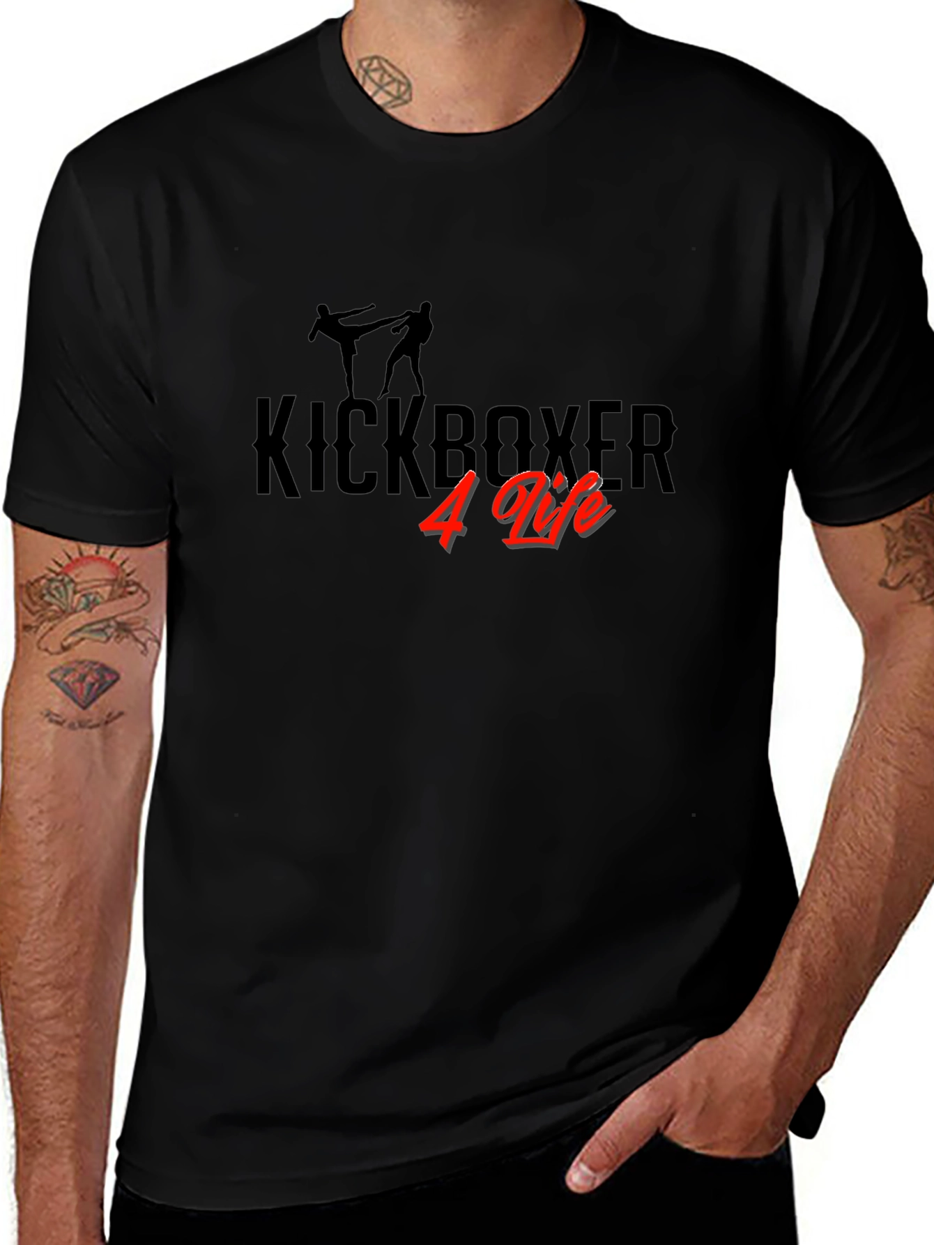 Kickboxer 4 Life Black T-Shirt