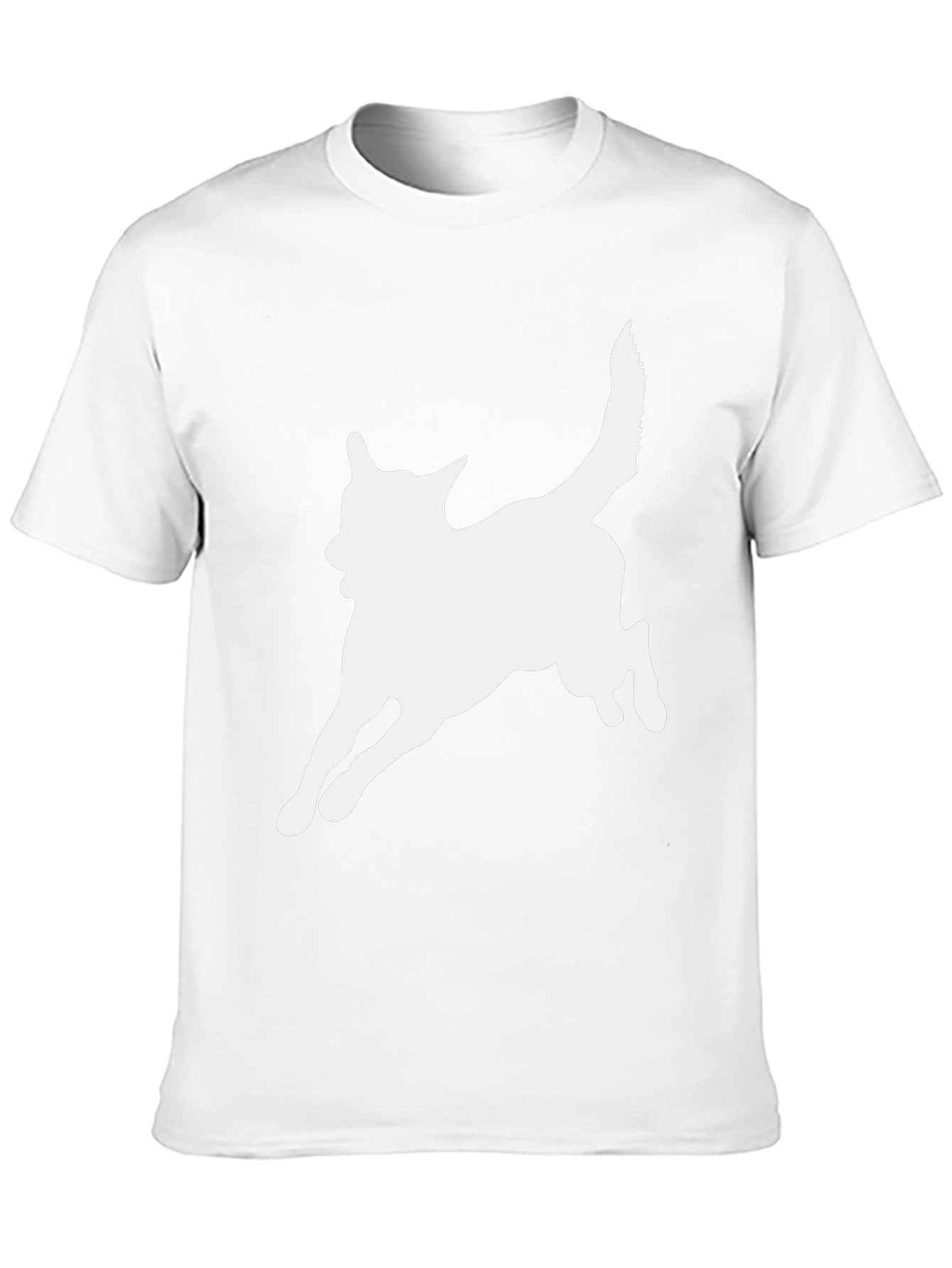 Dog Silhouette Black T-Shirt - Unisex Tee