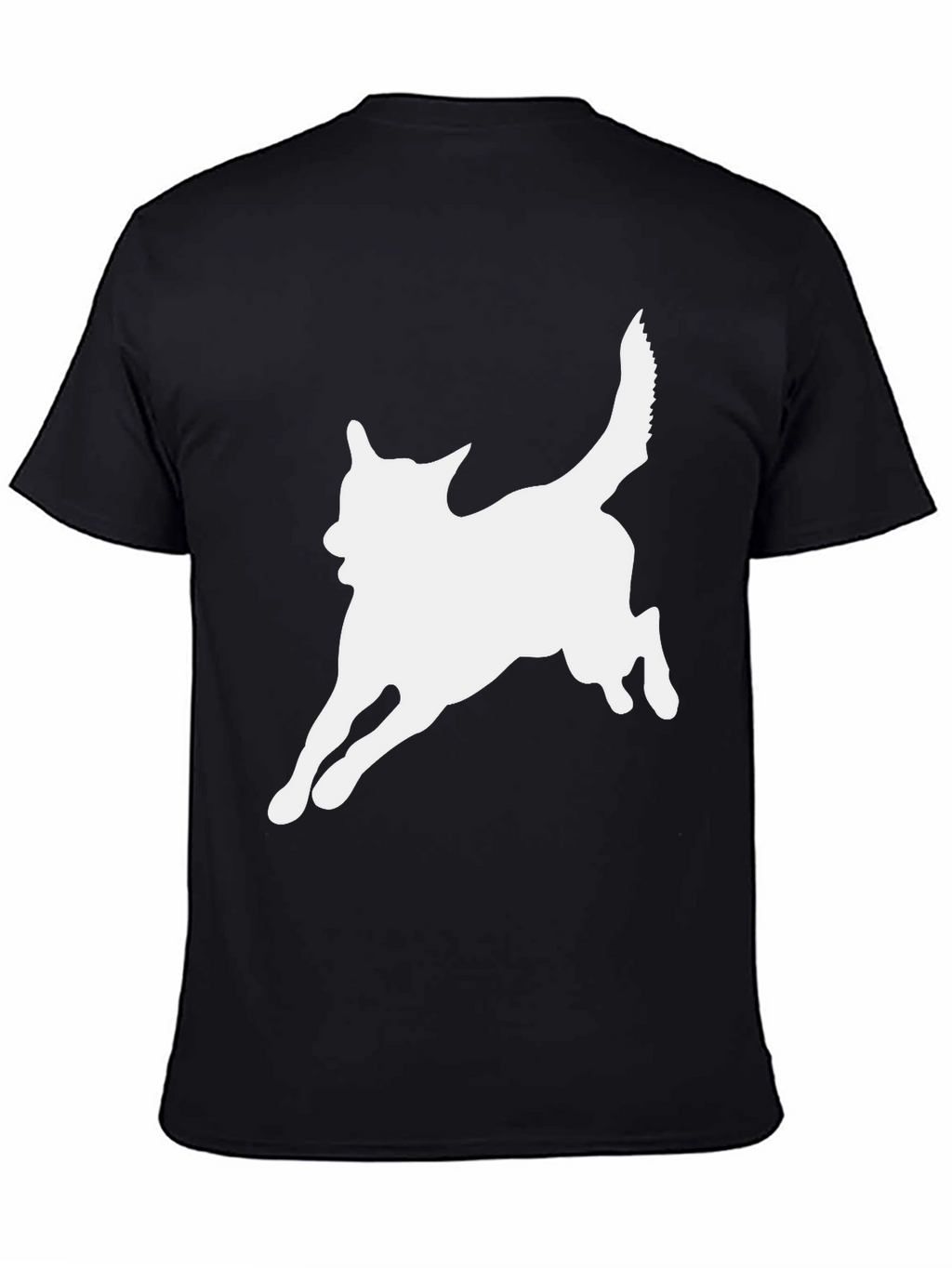 Dog Silhouette Black T-Shirt - Unisex Tee
